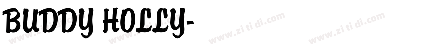 BUDDY HOLLY字体转换